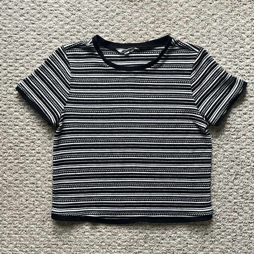 BB Dakota Boxy Stripe Knit Top SZ M